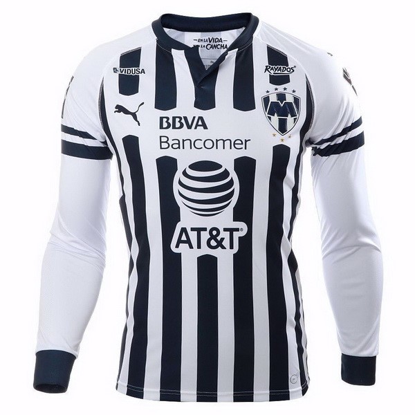 Camiseta Monterrey Primera equipo ML 2018-19 Negro Blanco